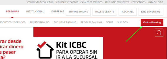 ICBC Home Banking Como ingresar