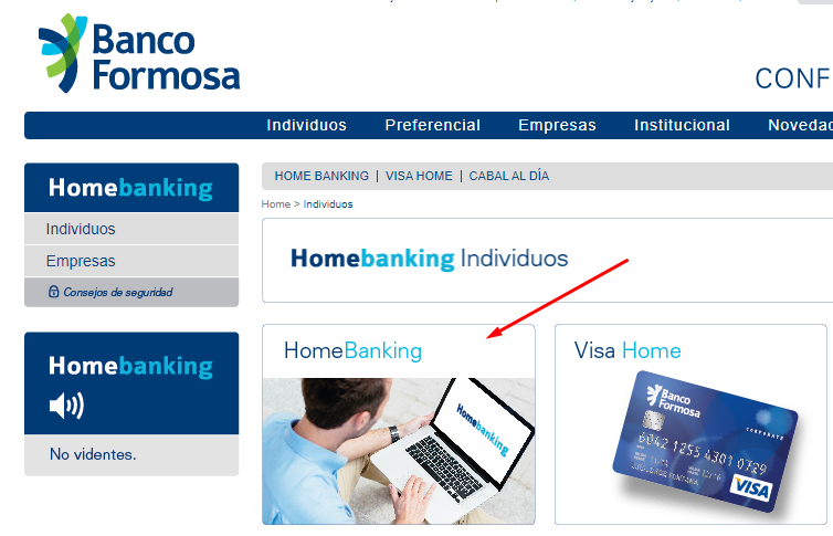 home banking formosa