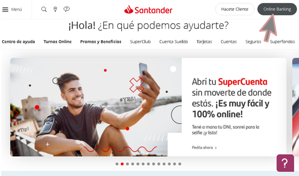 Consulta CBU Banco Santander